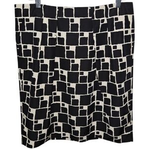 NWT Banana Republic Abstract Silk Blend Pencil Skirt